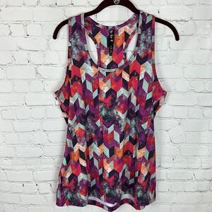 Lukka Racerback Multicolor Tank Size Large